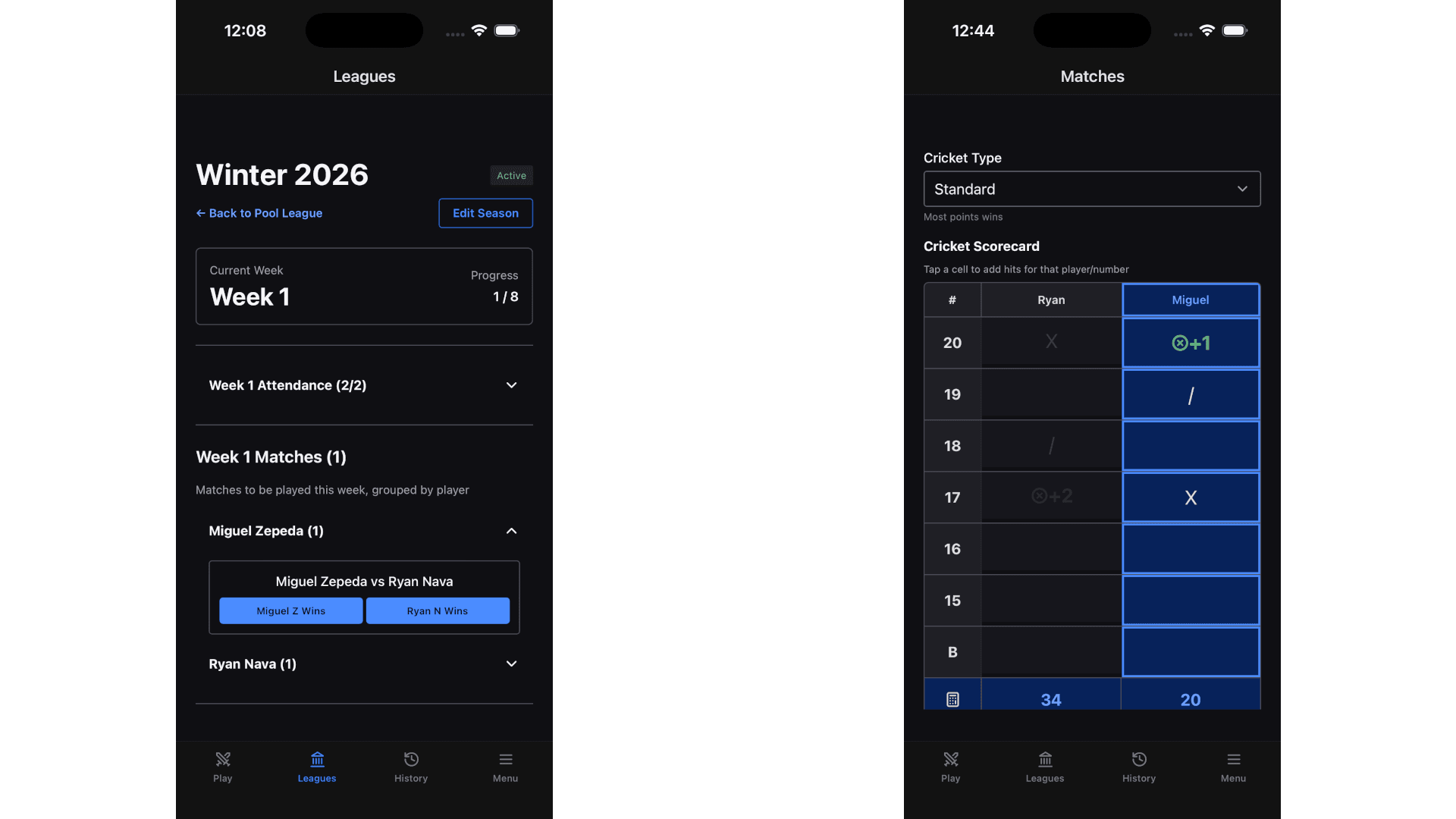 Recreational Game Tracking screenshot